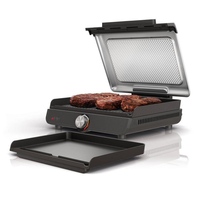slide 1 of 10, Ninja Sizzle Indoor Grill & Griddle with Interchangeable Plates Gray, 1 ct