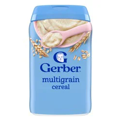 Gerber Non-GMO Baby Food Stage 2 Multi-Grain Baby Cereal - 8oz: Kosher, Cholesterol Free, Whole Grain, No Artificial Flavors