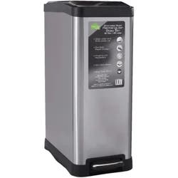 Test Rite Stainless Steel Slim Rectangular Bin