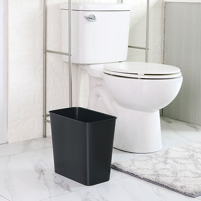 slide 2 of 2, Simply Essential Stainless Steel Wastebasket - Matte Black, 2.9 gal