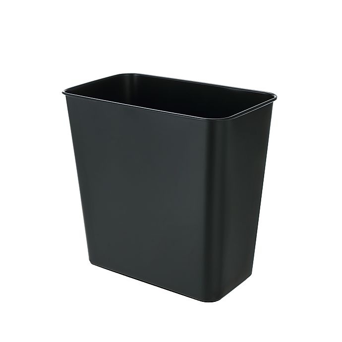 slide 1 of 2, Simply Essential Stainless Steel Wastebasket - Matte Black, 2.9 gal