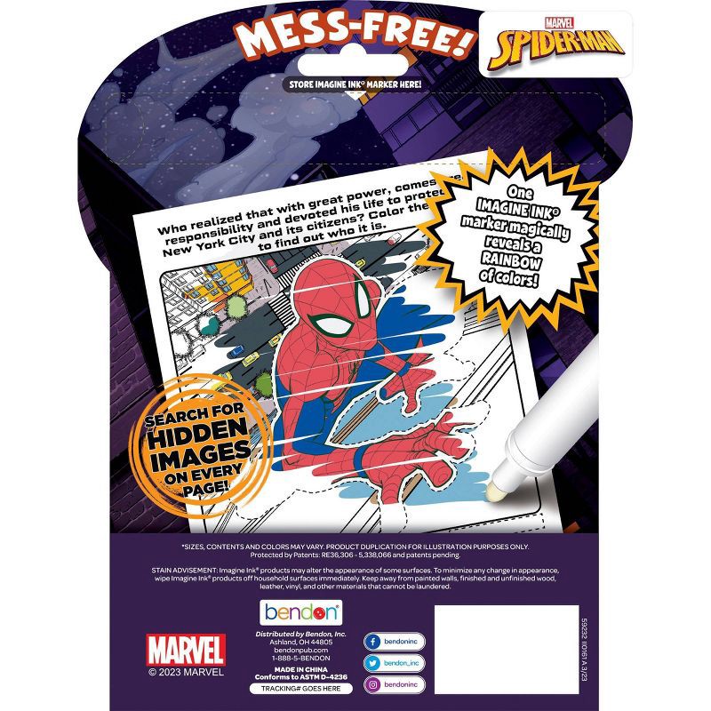 slide 5 of 5, Bendon Spider-Man Halloween Imagine Ink Book, 1 ct