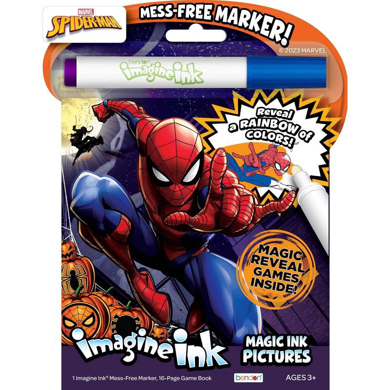 slide 1 of 5, Bendon Spider-Man Halloween Imagine Ink Book, 1 ct