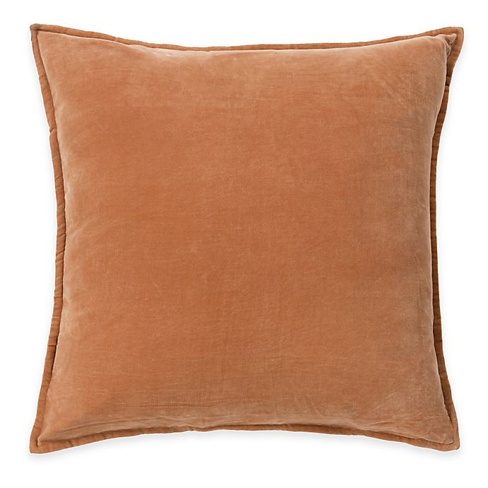 slide 1 of 1, Surya Velizh Square Throw Pillow - Rust, 22 in