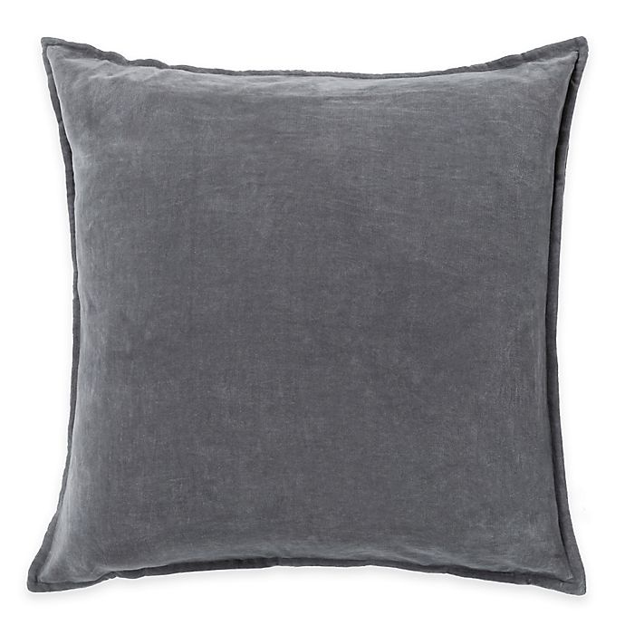 slide 1 of 1, Surya Velizh Square Throw Pillow - Slate, 18 in