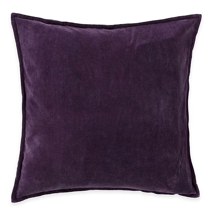 slide 1 of 1, Surya Velizh Square Throw Pillow - Eggplant, 22 in