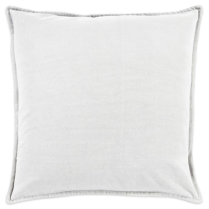 slide 1 of 1, Surya Velizh Square Throw Pillow - Light Grey, 22 in