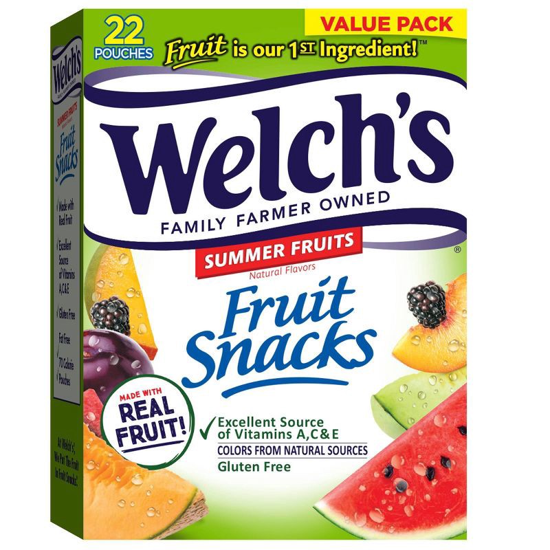 slide 2 of 6, Welch's Welchs Fruit Snacks Summer Fruits - 22ct/17.6oz, 22 ct; 17.6 oz