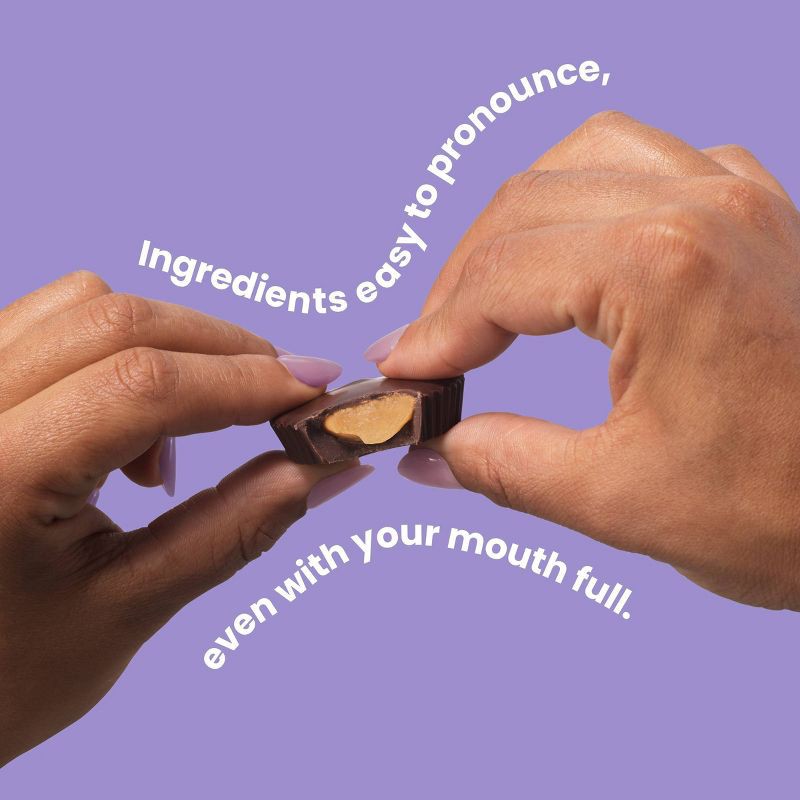 slide 3 of 6, UNREAL Dark Chocolate Almond Butter Cups Candy - 3.2oz, 3.2 oz