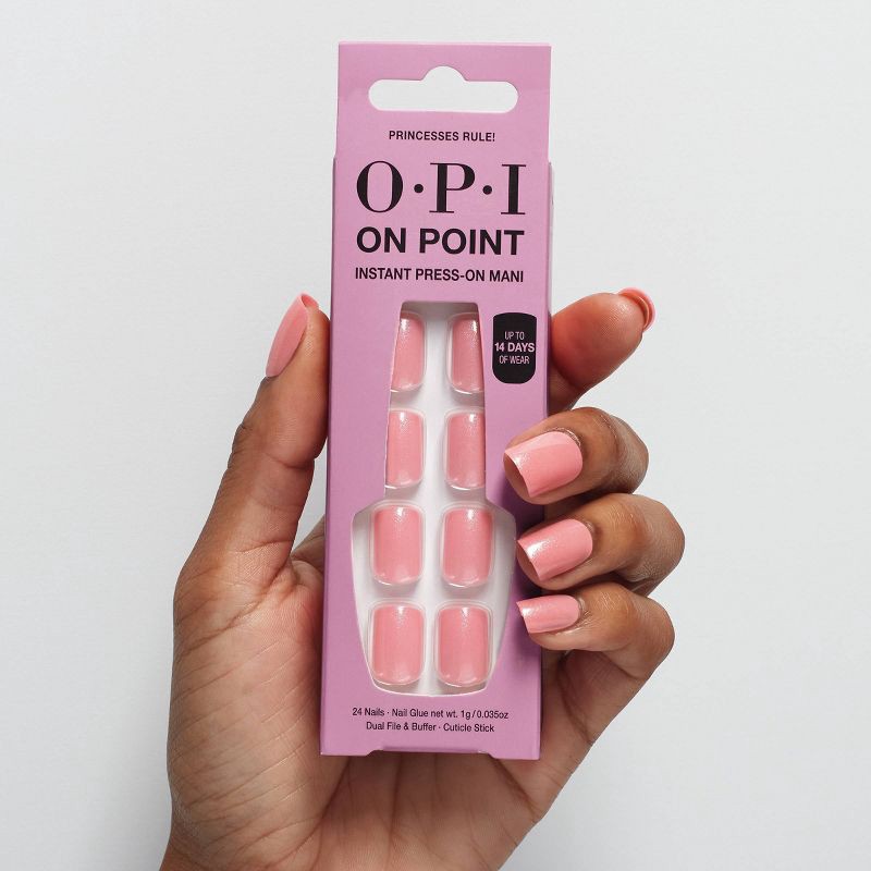 slide 3 of 7, OPI Press-On Fake Nails - Princesses Rule! - 26ct, 26 ct
