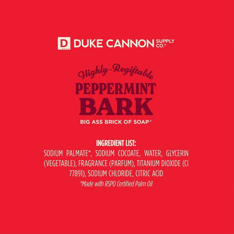 slide 3 of 5, Duke Cannon Supply Co. Bar Soap - Peppermint Scent - 10oz - Christmas, 10 oz