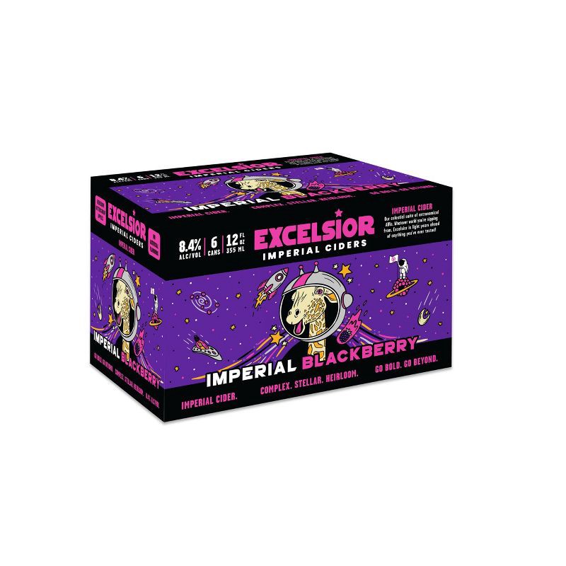 slide 2 of 4, Schilling Hard Cider Schilling Excelsior Imperial Blackberry - 6pk/12 fl oz Can, 6 ct; 12 fl oz