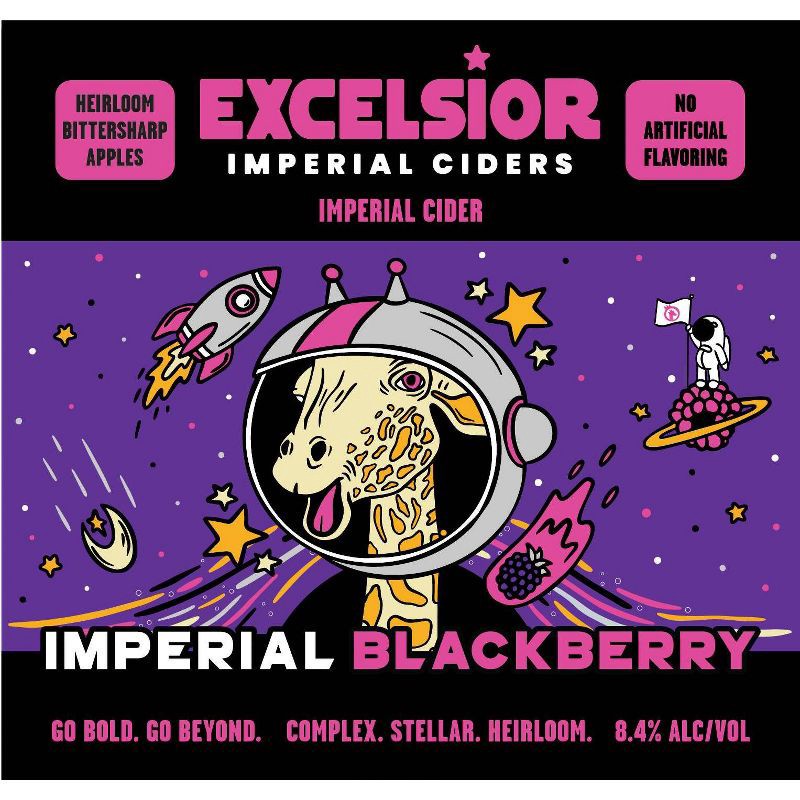 slide 3 of 4, Schilling Hard Cider Schilling Excelsior Imperial Blackberry - 6pk/12 fl oz Can, 6 ct; 12 fl oz