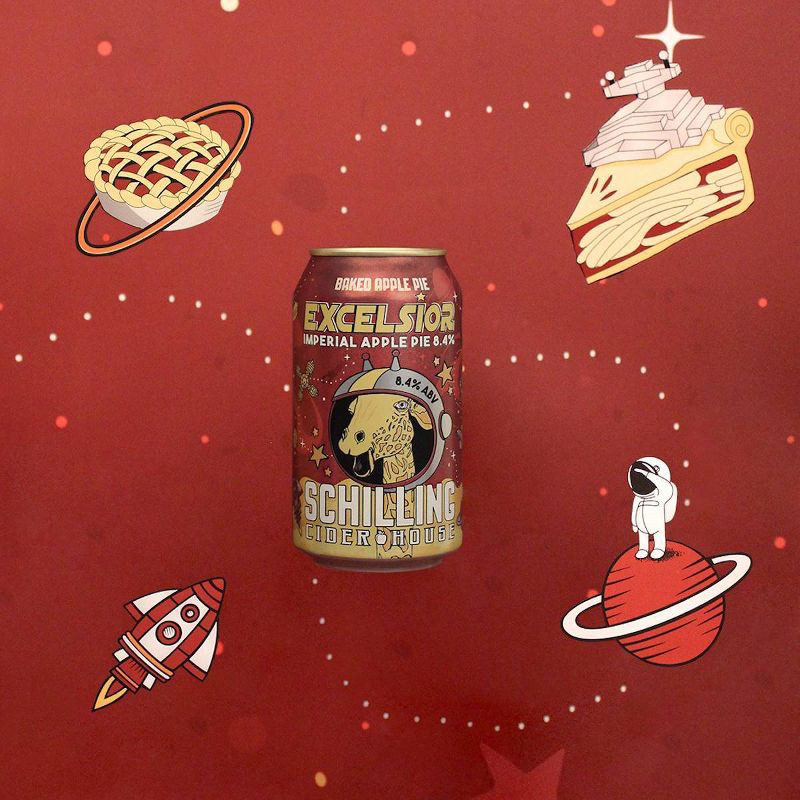 slide 4 of 4, Schilling Hard Cider Schilling Excelsior Imperial Blackberry - 6pk/12 fl oz Can, 6 ct; 12 fl oz