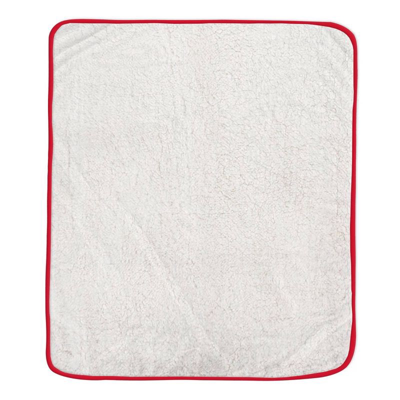 slide 3 of 3, NCAA Nebraska Cornhuskers Wordmark 60 x 70 Faux Shearling Blanket, 1 ct