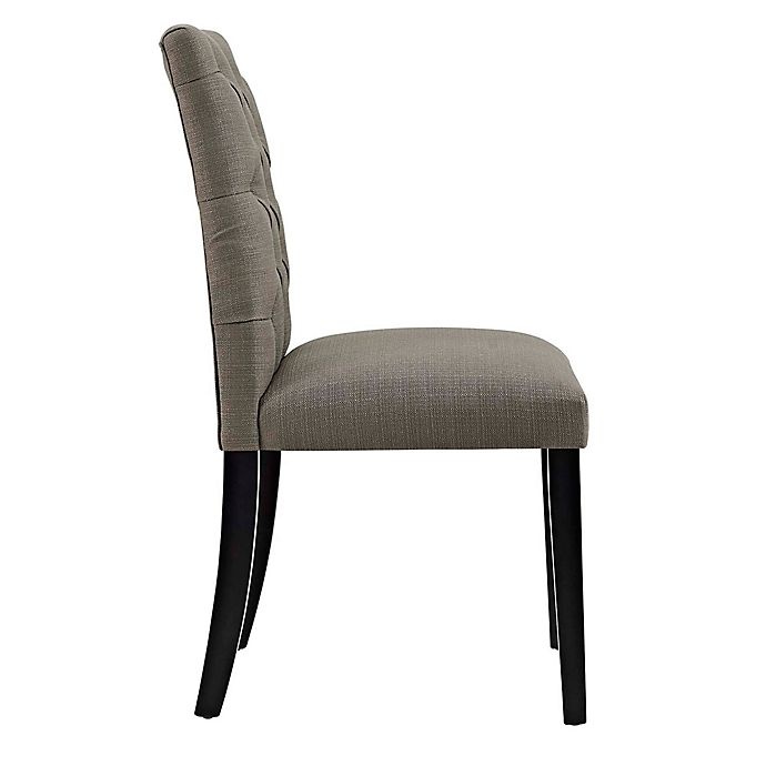 slide 3 of 4, Modway Duchess Upholstered Dining Side Chair - Granite, 1 ct