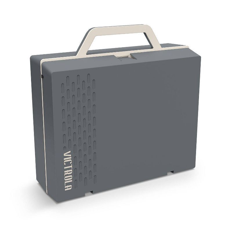 slide 4 of 20, Victrola - Re-Spin Sustainable Bluetooth Suitcase Record Player - Gray, 1 ct