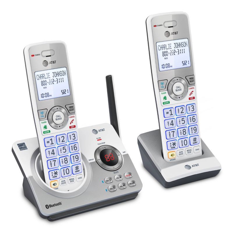 slide 3 of 3, AT&T DL72250 Dual Handset Cordless Phone: Caller ID, 7-Hour Battery, 1.9 GHz, 1 ct