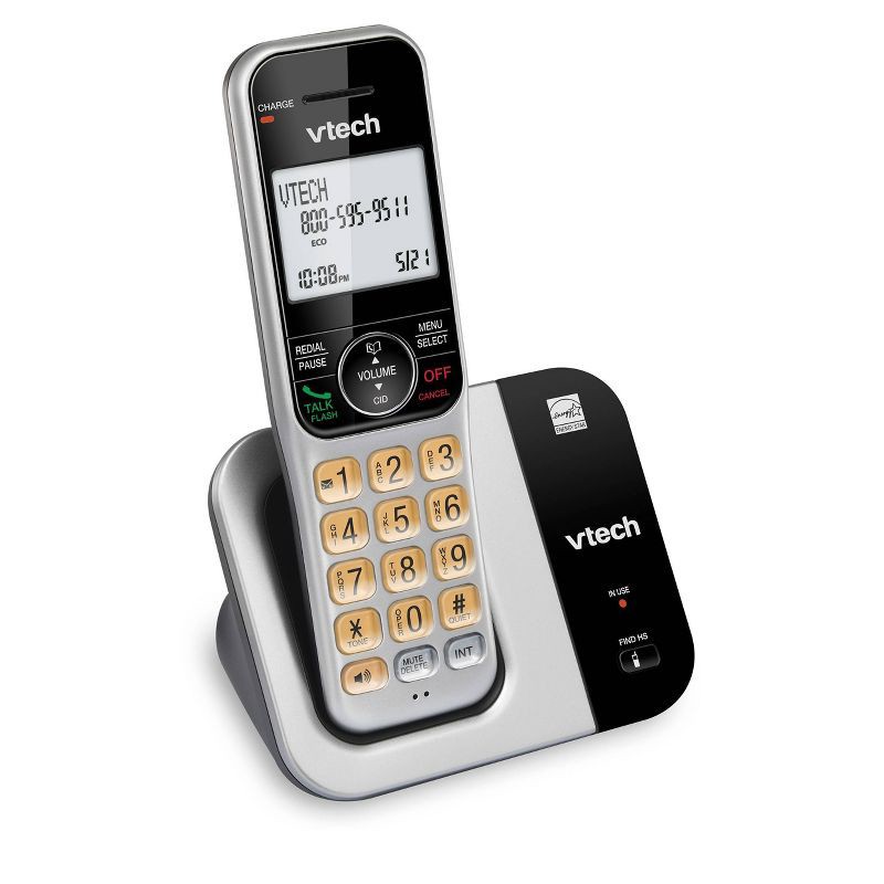 slide 3 of 3, V-Tech VTech CS5319 Single Handset Cordless Phone: 2-Line Conference Call, 1.9 GHz Frequency, 1 ct