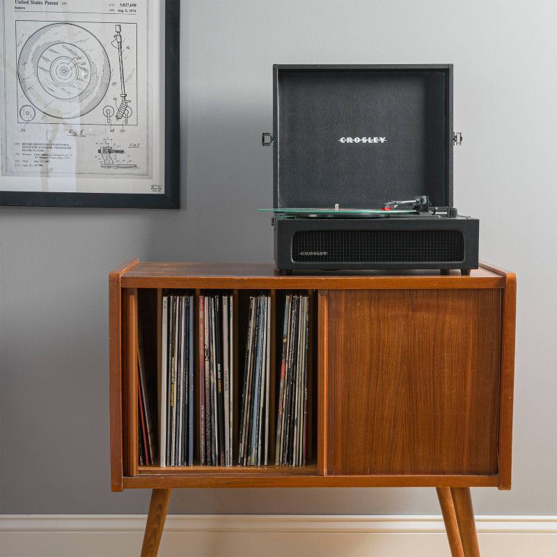slide 4 of 9, Crosley Voyager Bluetooth Vinyl Record Player - Black, 1 ct