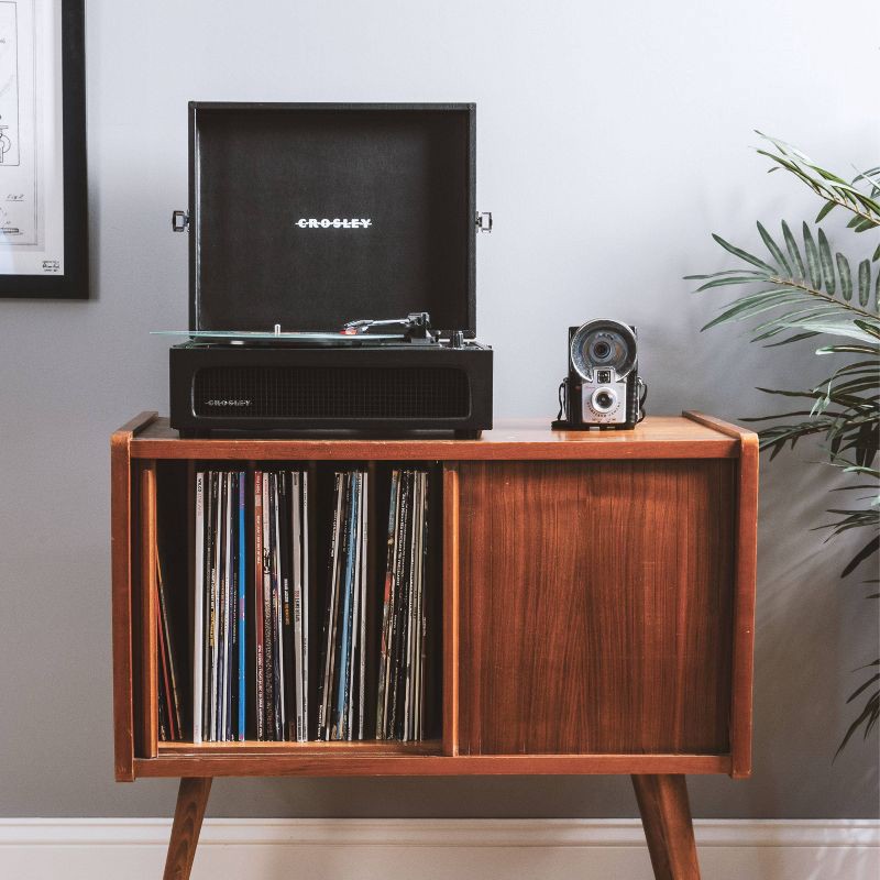 slide 9 of 9, Crosley Voyager Bluetooth Vinyl Record Player - Black, 1 ct