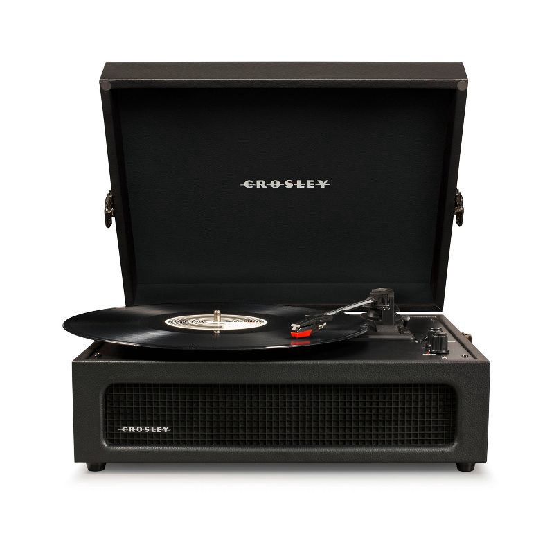 slide 1 of 9, Crosley Voyager Bluetooth Vinyl Record Player - Black, 1 ct