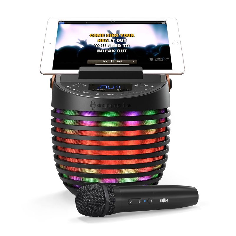 slide 2 of 7, Singing Machine SingCast One Casting Bluetooth Karaoke System with wireless Microphone, 1 ct