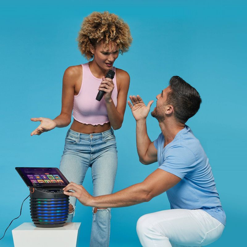 slide 7 of 7, Singing Machine SingCast One Casting Bluetooth Karaoke System with wireless Microphone, 1 ct