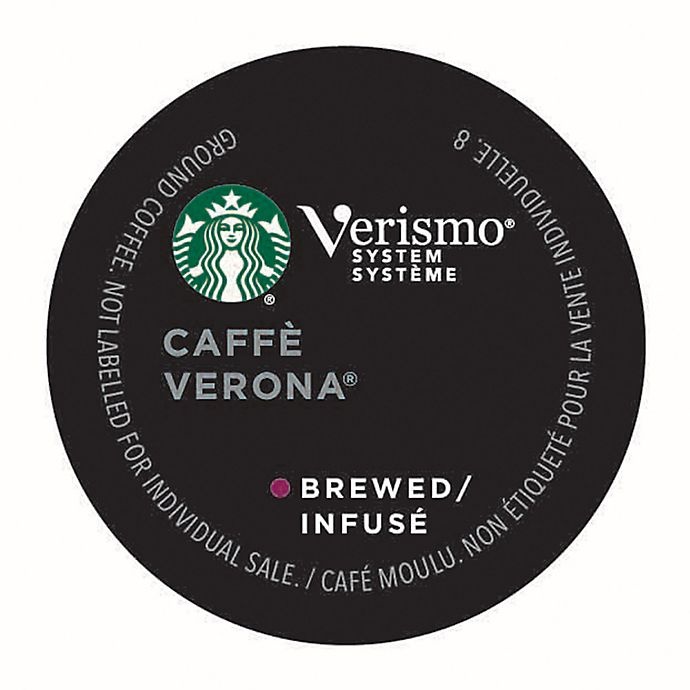 slide 1 of 7, Starbucks Verismo Caffe Verona Brewed Coffee Pods, 12 ct