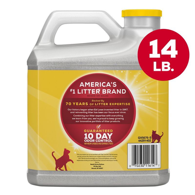 slide 6 of 10, Purina Tidy Cats 24/7 Performance Clumping Scoop Cat & Kitty Litter for Multiple Cats - 14lbs, 14 lb