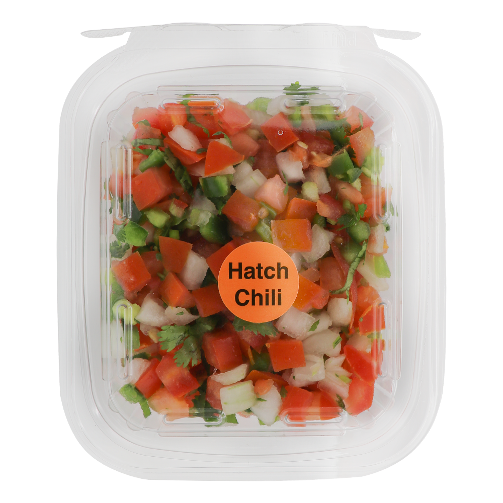 slide 1 of 1, Mix Hatch Chili Pico 3/8" Clamshell Roundy's, 10 oz