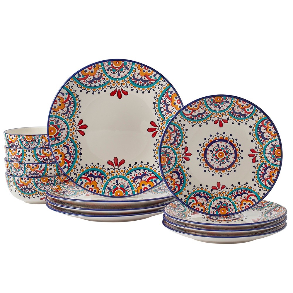 slide 1 of 1, Dash Of That Elle Dinnerware Set, 12 ct