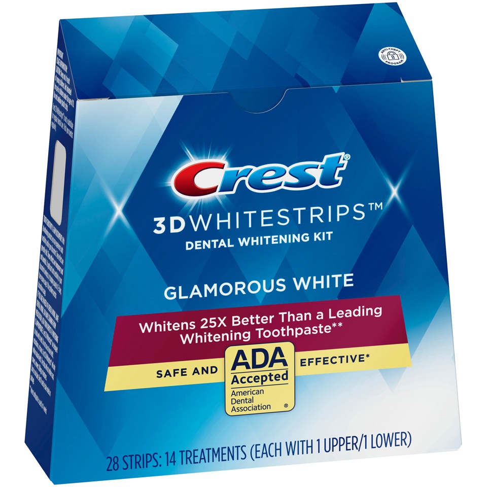 slide 2 of 2, Crest 3D Whitestrips Glamorous White Dental Whitening Kit, 28 ct