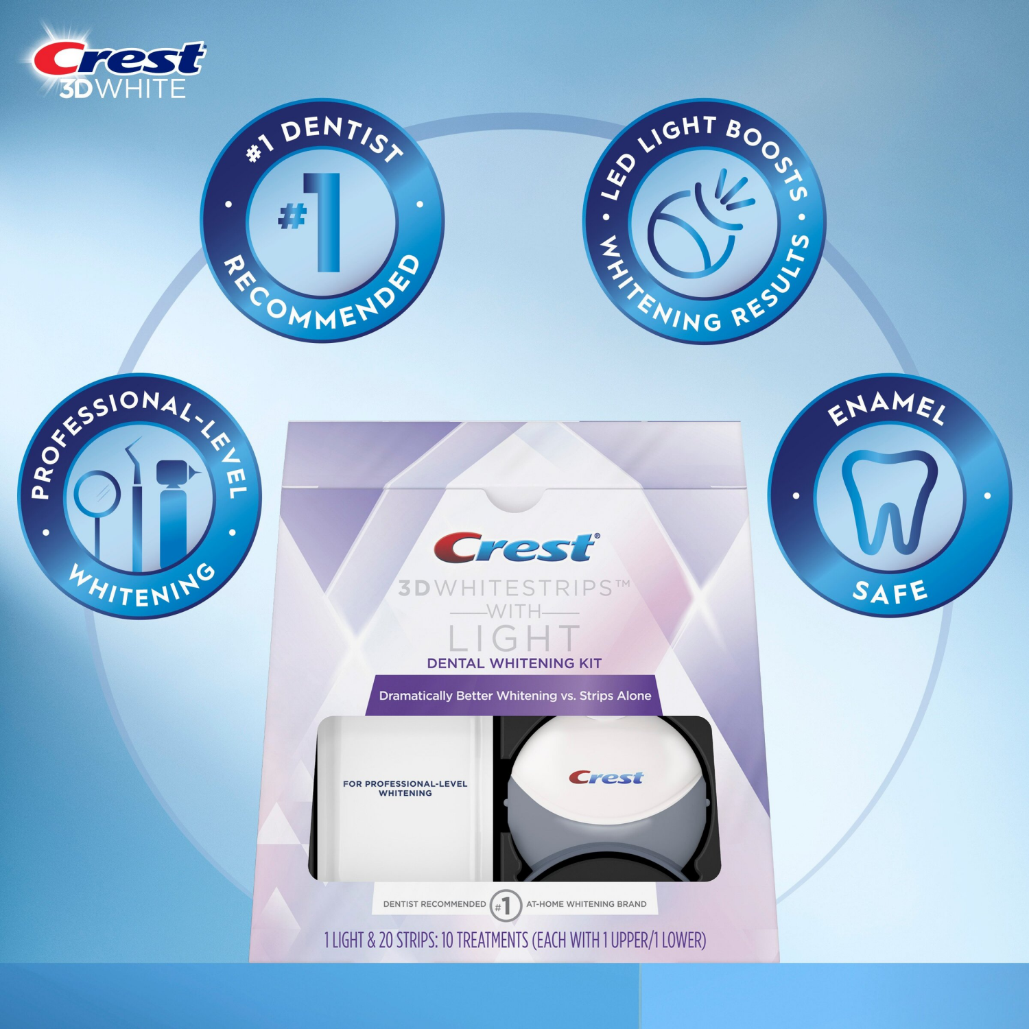 slide 4 of 5, Crest Dental Whitening Kit 1 ea, 1 ct