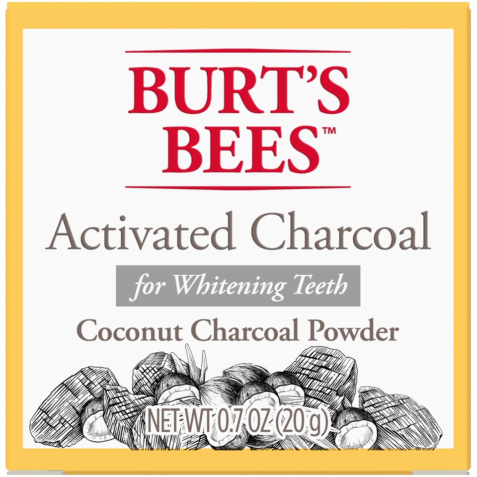 slide 2 of 3, Burt's Bees Activated Coconut Charcoal Powder for Teeth Whitening, 20 gram