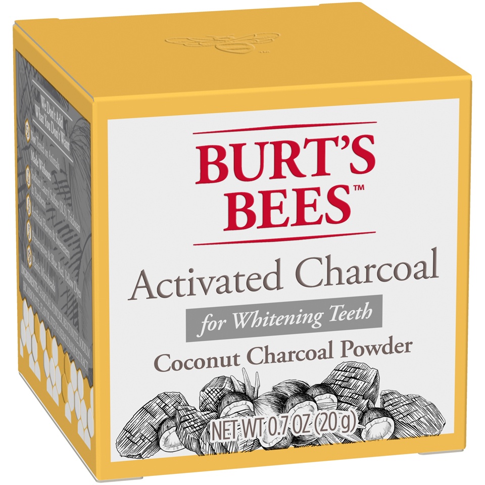 slide 3 of 3, Burt's Bees Activated Coconut Charcoal Powder for Teeth Whitening, 20 gram