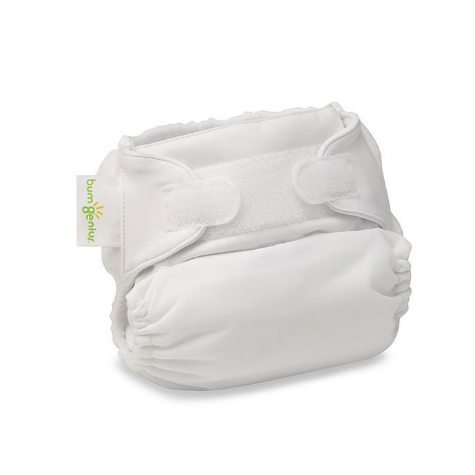 slide 1 of 1, bumGenius Hook & Loop Cloth Diaper - White, 1 ct