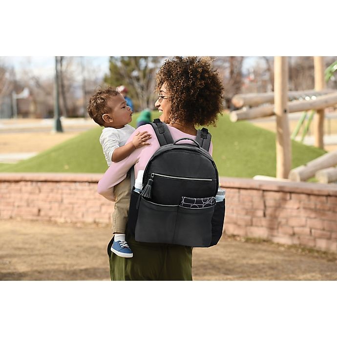 slide 12 of 12, goldbug All Access Diaper Backpack - Black, 1 ct