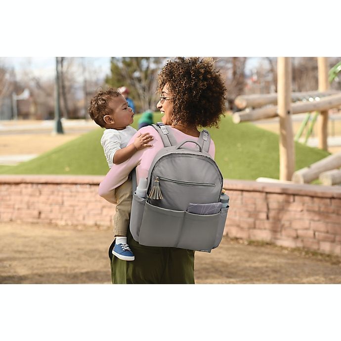 slide 11 of 13, goldbug All Access Diaper Backpack - Grey, 1 ct