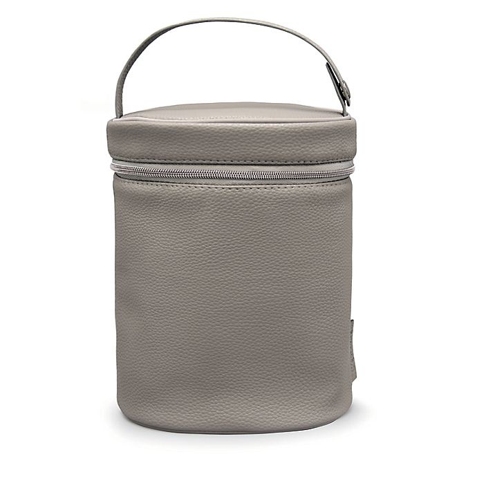 slide 1 of 4, goldbug Portable Bottle Bag - Grey, 1 ct