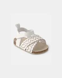 Carters Baby Girl Floral Sandals - White White 0