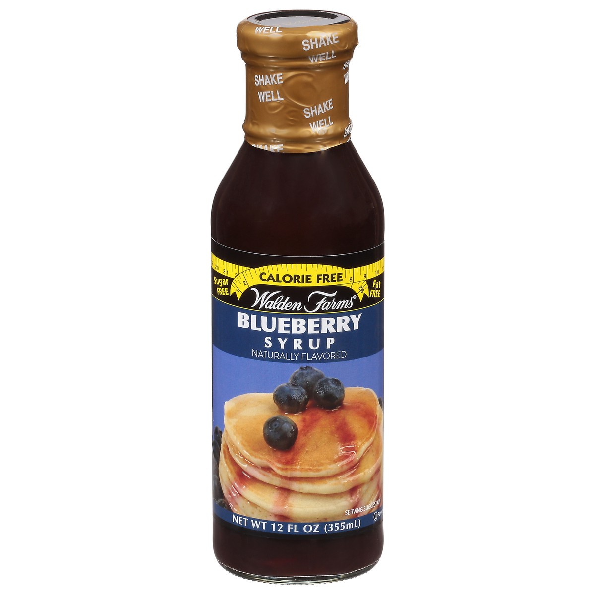 slide 1 of 1, Walden Farms Calorie Free Sugar Free Blueberry Flavored Syrup, 12 fl oz