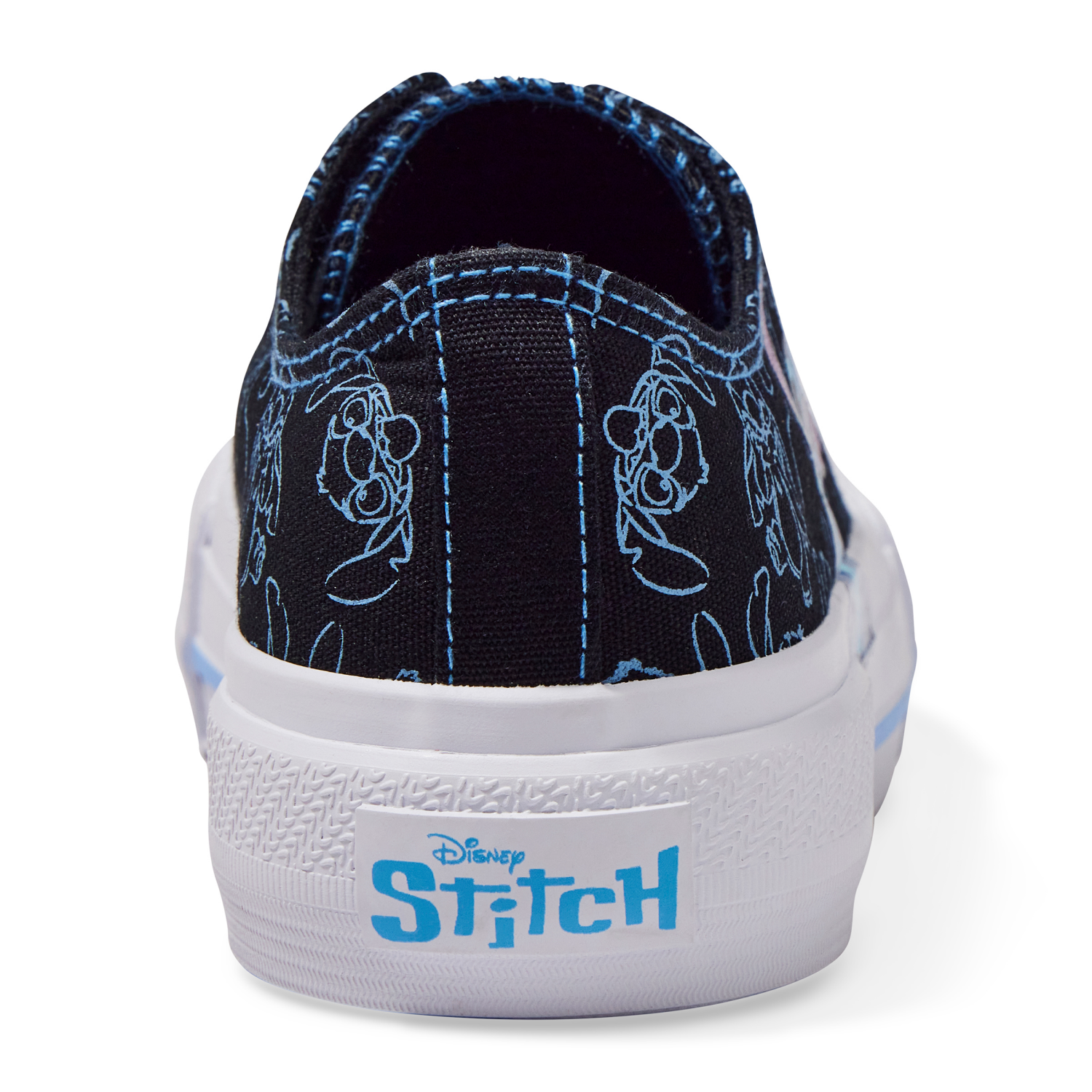 slide 2 of 6, Disney Girls' Stitch Athletic Shoe, Black, Size 12, 1 ct