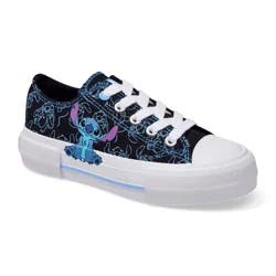 Disney Girls' Stitch Athletic Shoe, Black, Size 12