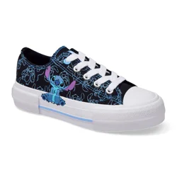 Disney Girls' Stitch Athletic Shoe, Black, Size 2