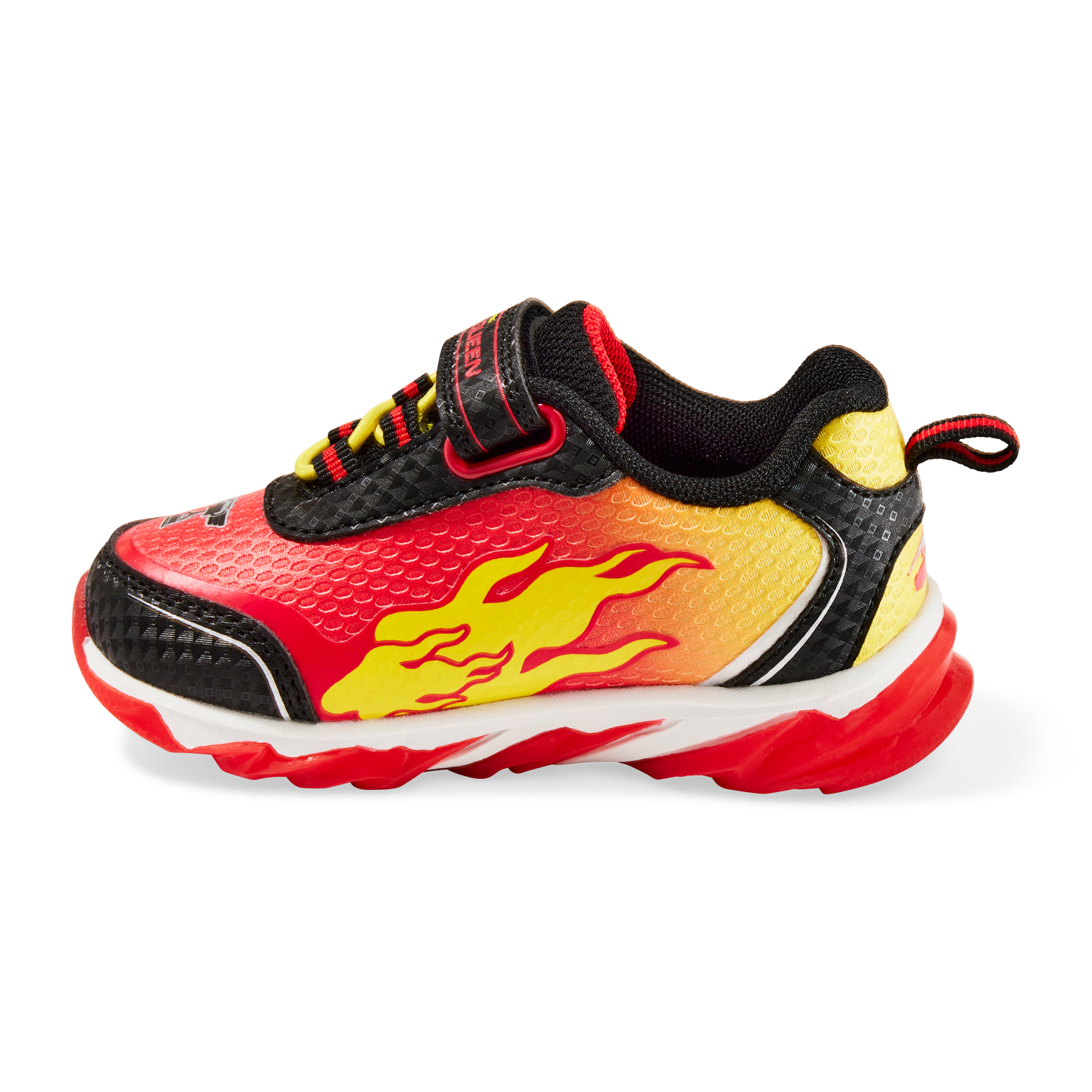 slide 2 of 4, Disney Toddler Boys' Car Athletic Shoe, Red/Yellow, Size 9, 1 ct