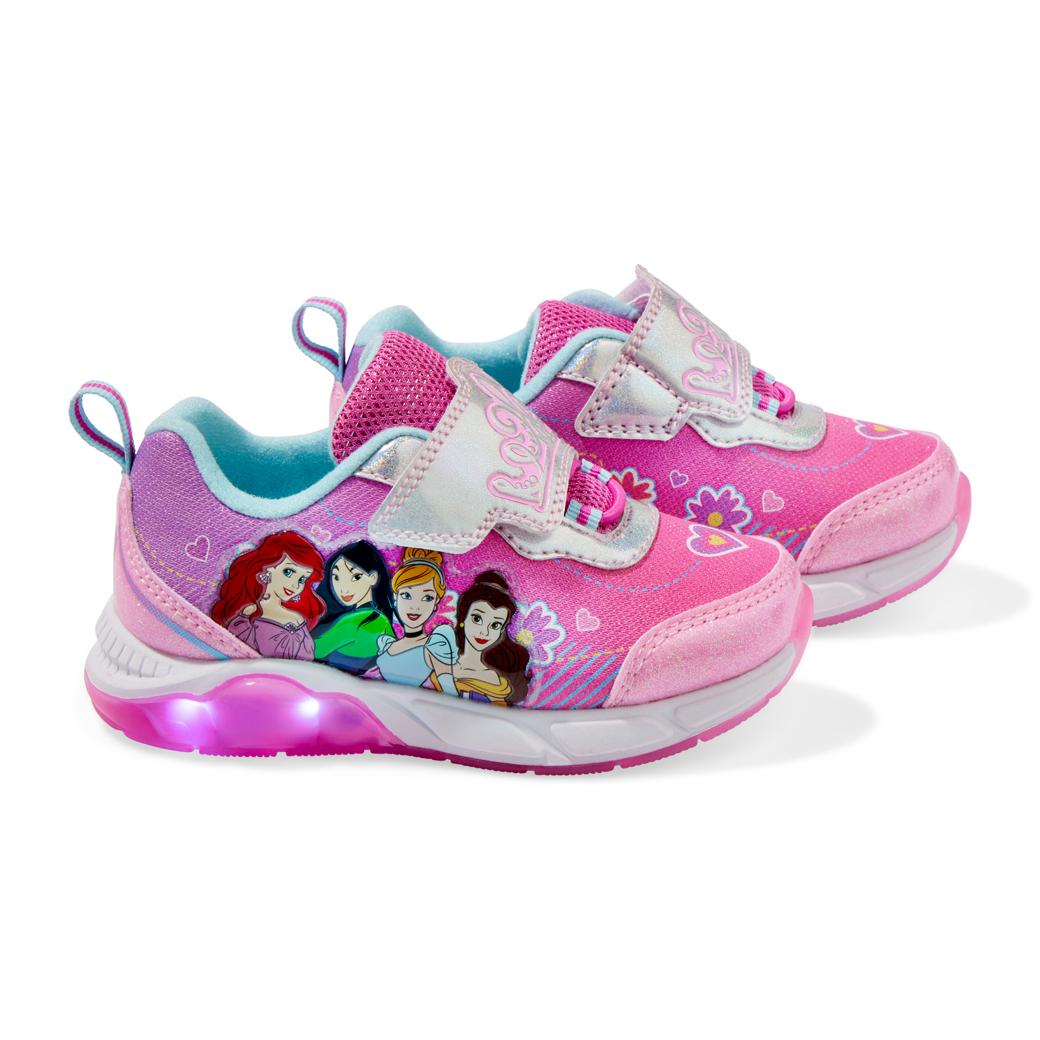 slide 3 of 4, Disney Toddler Girls' Princesses Athletic Shoe, Pink, Size 10, 1 ct