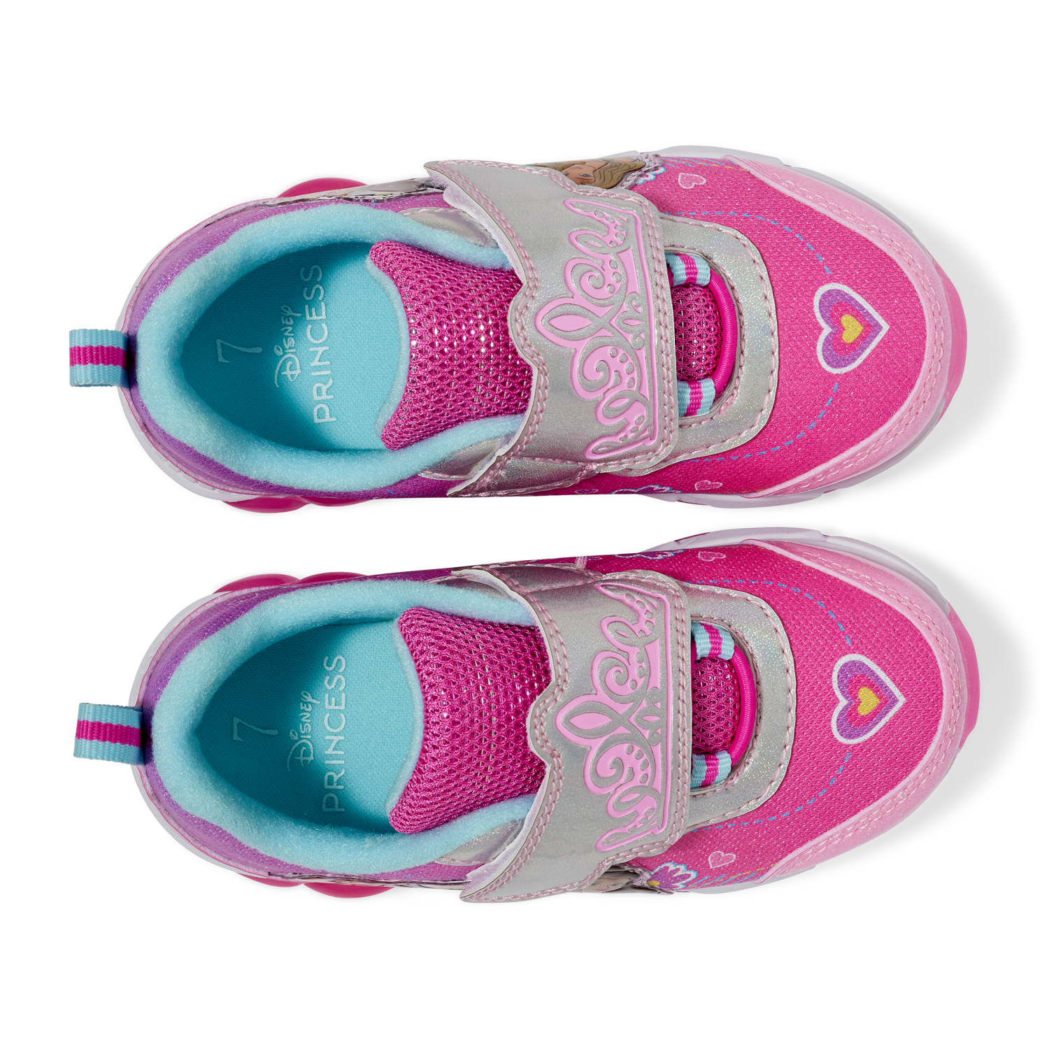 slide 4 of 4, Disney Toddler Girls' Princesses Athletic Shoe, Pink, Size 10, 1 ct