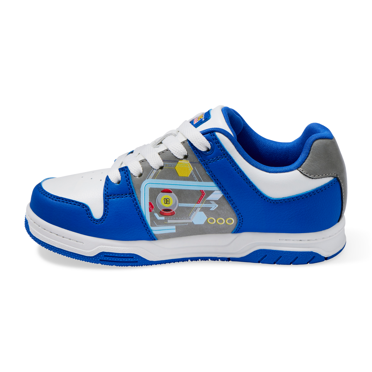 slide 2 of 4, Sonic Boys' Athletic Shoe, Blue/White, Size 2, 1 ct