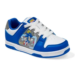 Sonic Boys' Athletic Shoe, Blue/White, Size 2